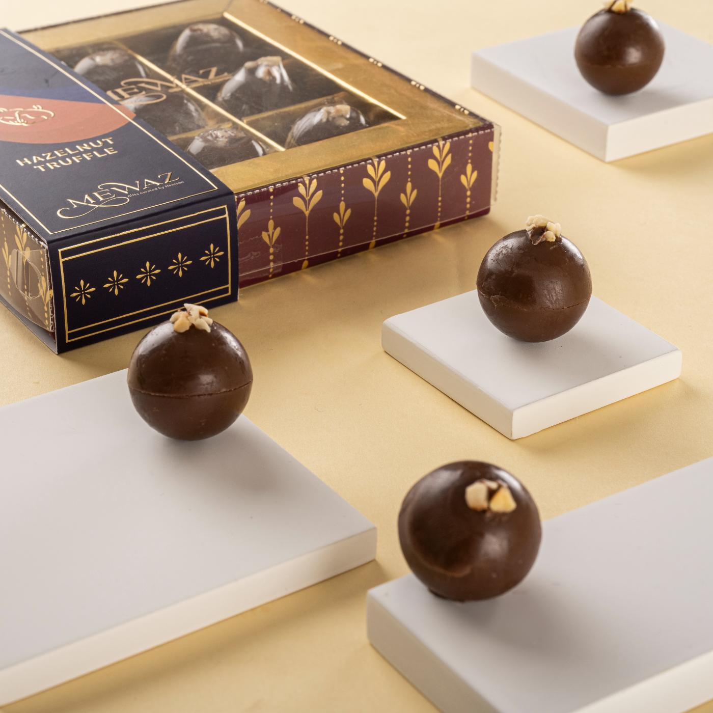  Box of 9 hazelnut truffle chocolates