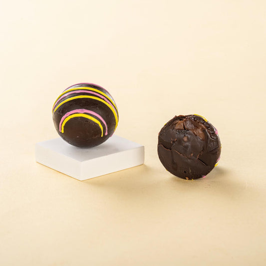 Tangerine truffle chocolates with a zesty flavor